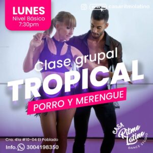 clases grupales de porro y merengue en el poblado medellin