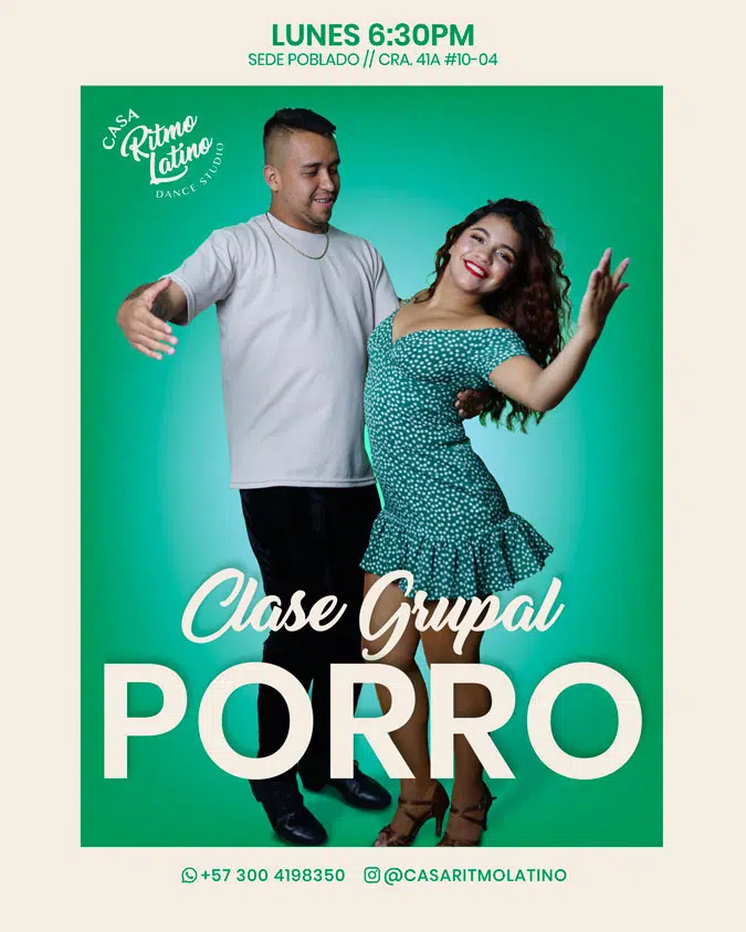 Clases de baile en Medellín, clases de porro en medellin